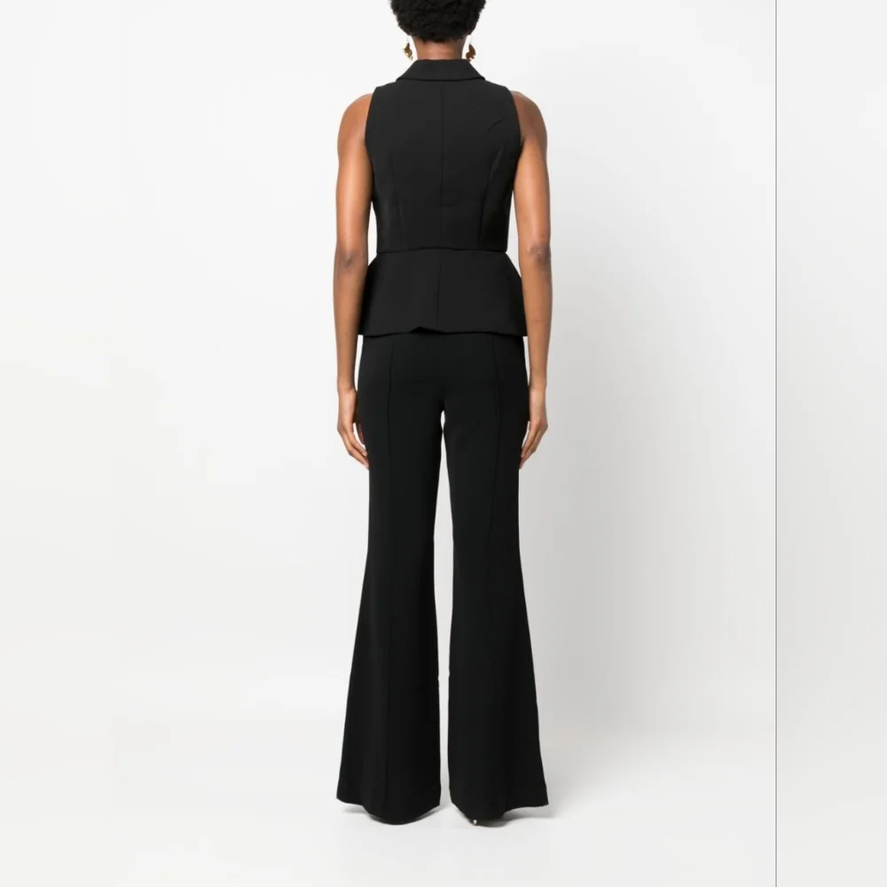 Self-Portrait Tailored Jumpsuit in Black - Picture 6 of 13